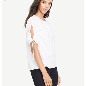 NWT! Ann Taylor white smock top size XL petite